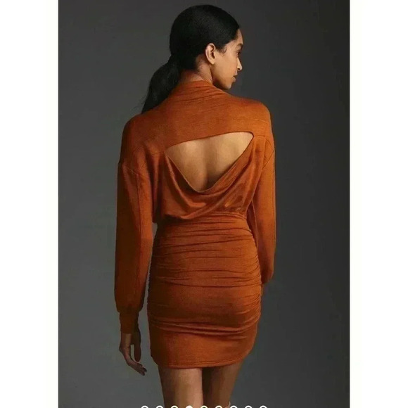 *Daily Practice by Anthropologie Ruched Cozy Dress Size S - Picture 4 of 9